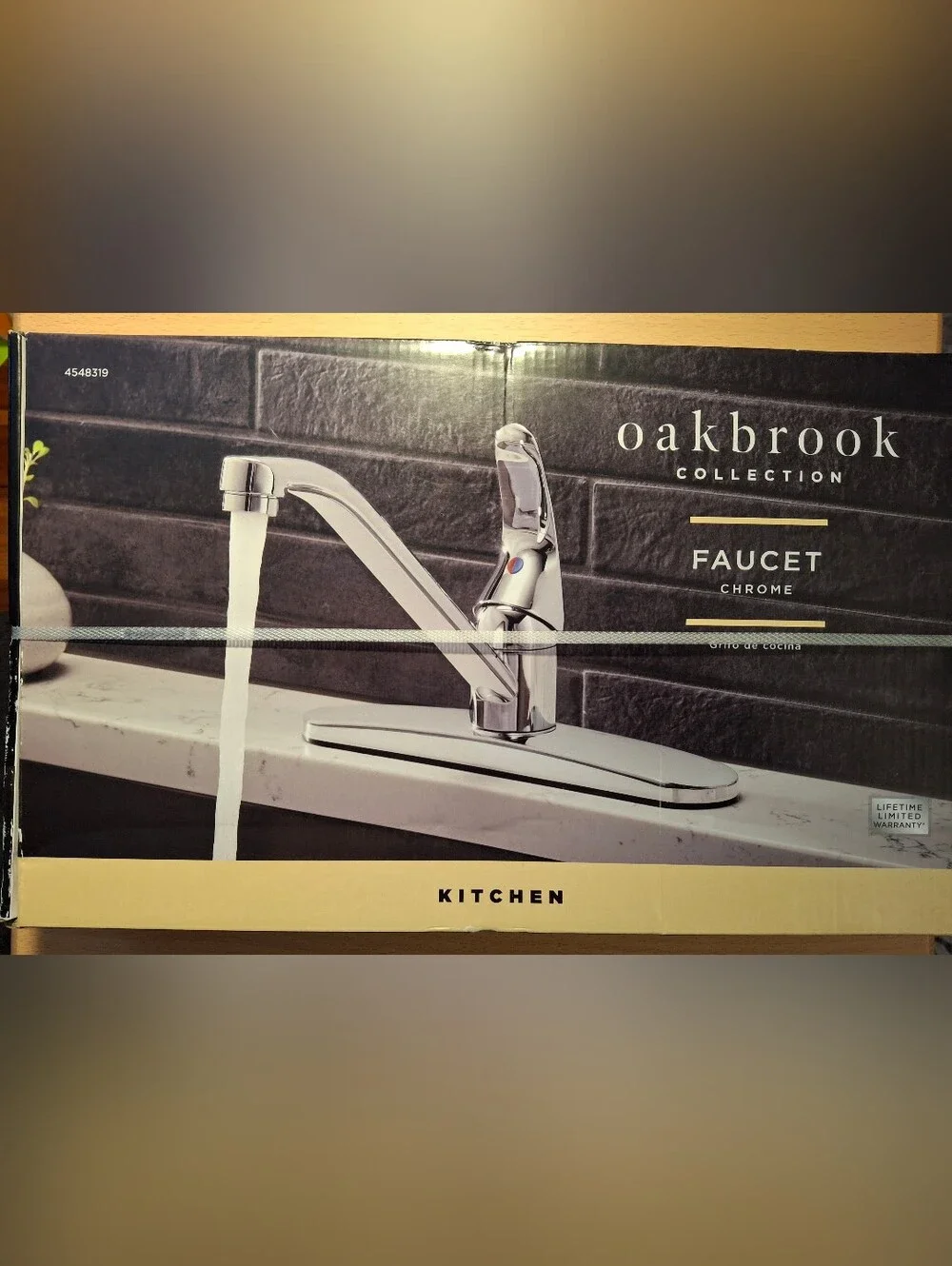 Oakbrook Collection 67896W-2001 Essentials One Handle Chrome Kitchen Faucet